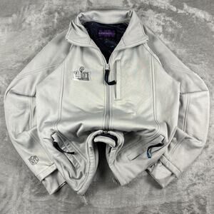 NFL Staff Jacket Superbowl LII 2 Fleece Track Jacket size medium